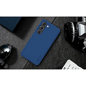 Ốp Lưng Dành Cho Samsung Galaxy S23 Ultra, S23 Plus, S23 Hiệu Nillkin Nhựa Sần Viền Dẻo Chống Sốc-Hàng Chính Hãng - Xanh đen - Galaxy S23 Plus