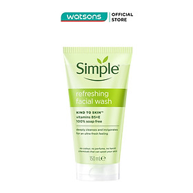 Sữa Rửa Mặt Simple Refreshing Facial Wash Dành Cho Mọi Loại Da 150ml