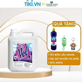 Nước xả vải mềm vải, khử mùi, lưu hương bền lâu VEL Can 5 Lít Tiết kiệm