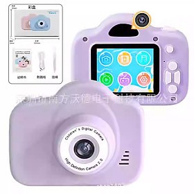 Máy Ảnh Mini Kỹ Thuật Số  Hoạt Hình Phù Hợp Với Trẻ Em Vui Chơi, Lưu Giữ Từng Khoảng Khắc-Tặng thẻ nhớ 16GB