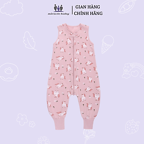 Túi ngủ quần cotton thoáng mát Miraclebaby cho bé từ 6 tháng đến 6 tuổi